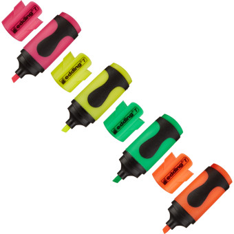 Набор текстовыделителей Edding Mini E-7/4S (толщина линии 1-3 мм, 4 цвета)