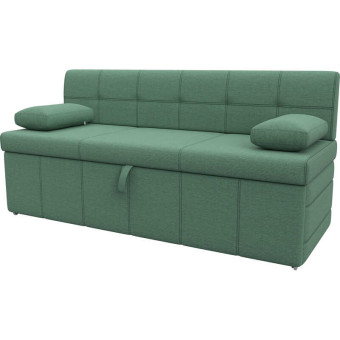 Диван-кровать Комфорт Лео трёхместный зелёный ткань
