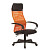 Кресло для руководителя Easy Chair 655 TTW оранжевое/черное (искусственная кожа/сетка/ткань, пластик)