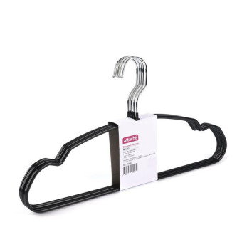 Вешалка-плечики Attache MHT002 черная (5 штук в упаковке)