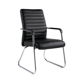 Уценка. Конференц-кресло Easy Chair 806 VPU черное (экокожа/металл хромированный). уц_меб