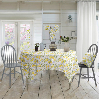 Скатерть на стол круглая Самойловский Текстиль 144х144 см двунитка  разноцветная