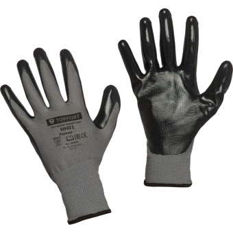 Перчатки TOPFORT НН01 нейлоновые с нитриловым покрытием (размер 9 (L))