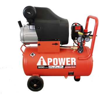 Компрессор поршневой масляный A-iPower AC300/24D (50103)