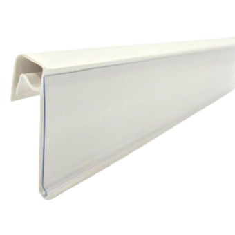 Ценникодержатель полочный длина 1250 мм прозрачный (80 штук в упаковке)