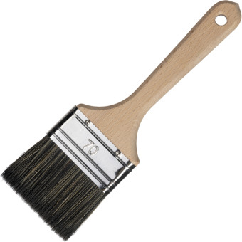 Кисть малярная плоская Лазурный берег из смешанной щетины 70x14 мм (КФ-70x14-С7)