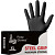 Перчатки одноразовые Steel Grip нитриловые неопудренные черные (размер 9-10 (XL), 100 штук/50 пар в упаковке)