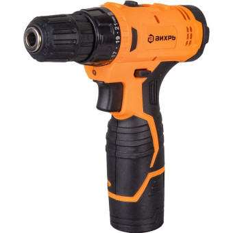 Дрель-шуруповерт аккумуляторная Вихрь ДА-12Л-2КА 2 АКБ х Li-ion (12В, 1.5 Ач)+ЗУ в кейсе (72/14/26)