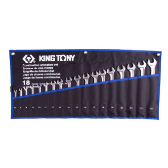 Набор ключей комбинированных King Tony 6-24 мм 18 предметов (12D18MRN)