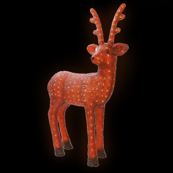 Фигура светодиодная Neon-Night Бурый олень тепло-белое свечение