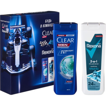 Подарочный набор косметики для мужчин Clear men Спорт коллекция