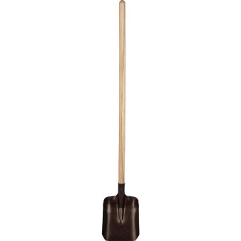 Лопата совковая 27x21.5 см с порошковой окраской и деревянным черенком