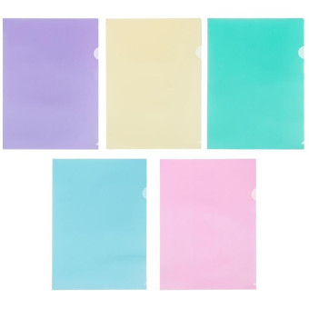 Папка-уголок Attache Акварель А4 пластиковая 180 мкм (10 штук в упаковке)