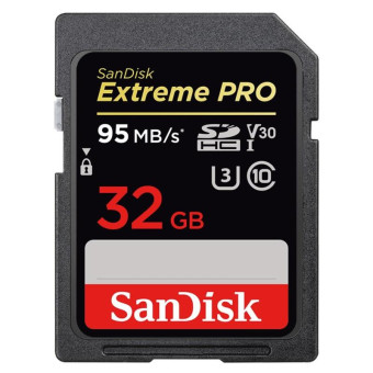 Карта памяти SanDisk Extreme PRO SDHC UHS-I Cl10 SDSDXXG-032G-GN4IN