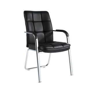 Конференц-кресло Easy Chair 810 VPU черное (экокожа/металл хромированный, 4 штуки в упаковке)