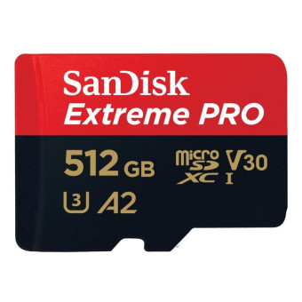 Карта памяти SanDisk Extreme PRO microSDXC UHS-I A2 SDSQXCZ-512G-GN6MA