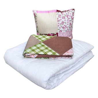 Набор 1-спальный (одеяло облегченное 140х205 см, подушка 50х50 см, комплект постельного белья 65 г/кв.м)