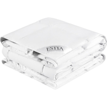 Одеяло 1.5-спальное Estia Аоста 140x200 см стеганое с кантом белое (1014.00003)