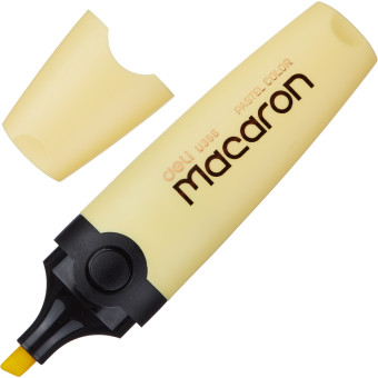 Текстовыделитель Deli Macaron желтый (толщина линии 1-5 мм)