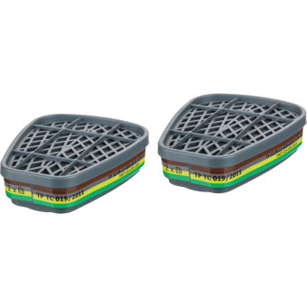 Фильтр противогазовый PHSV 92001 A1B1E1K1 с угольным слоем (2 штуки в  упаковке)