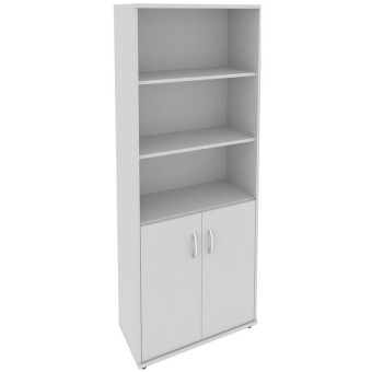 Шкаф для документов Riva полузакрытый (серый, 770х365х1980 мм)