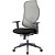 Кресло для руководителя Easy Chair 603 MC серое/чёрное (сетка/ткань,  пластик)