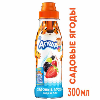 Напиток сокосодержащий Агуша Садовые ягоды 0.3 л (6 штук в упаковке)