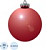 Шар новогодний BigDecor пластик красный (диаметр 20 см, 497134)