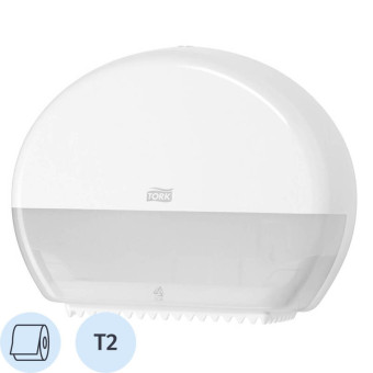 Диспенсер для туалетной бумаги рулонный Торк (Tork) Elevation Т2 белый (555000)