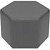 Пуф Сота темно-серый (экокожа, 550x440x400 мм)