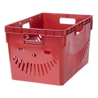 Ящик (лоток) универсальный пищевой из ПНД 600x400x340 мм красный