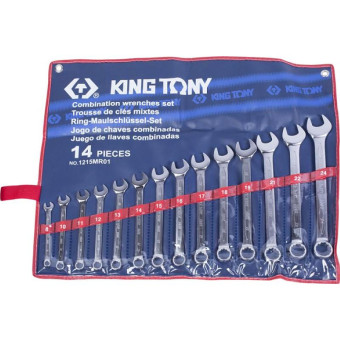 Набор ключей комбинированных King Tony 8-24 мм 14 предметов (1215MR01)