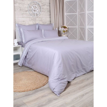 Постельное бельё Mona Liza Glamour Lavender (евро, сатин)