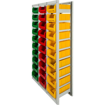 Стеллаж металлический с направляющими СтеллаТ CP-3 (795х350х1700 мм)