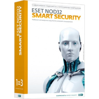 Программное обеспечение ESET NOD32 Smart S 3ПК(NOD32-ESS-1220(EKEY)-1-1)