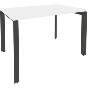Стол прямой Onix-П (белый бриллиант/антрацит, 1180х800х750 мм)