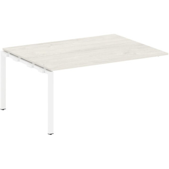 Элемент для стола переговоров Metal System Style БП.ППРГ-4 (дуб  наварра/белый, 1600x1235x750 мм)