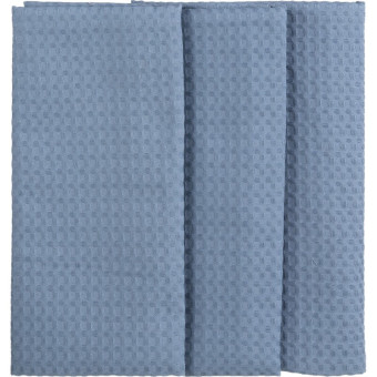 Полотенце вафельное Luscan 40х70 см серый 3 штуки в упаковке