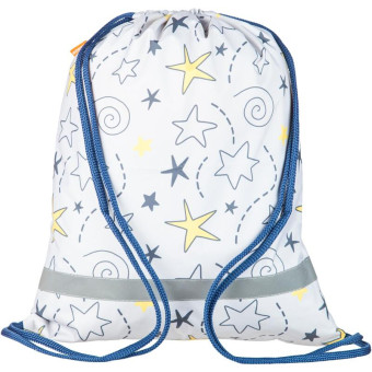 Мешок для сменной обуви Комус Класс 360x470 мм серый с 1 отделением