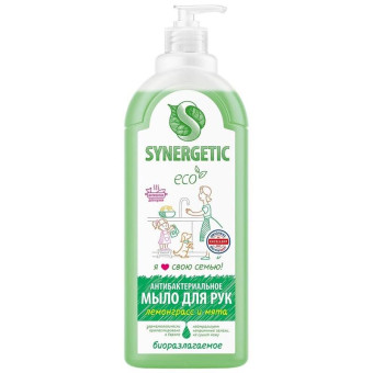 Мыло жидкое Synergetic Лемонграсс и мята 1 л