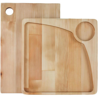 Набор разделочных досок Panairo Lavarna дерево (2 штуки, DER-NAB-2)