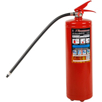 Огнетушитель порошковый Ярпожинвест ОП-5(з) (АВСЕ, 2А 70В СЕ, ЗПУ-алюминий)