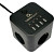 Сетевой фильтр Cablexpert Cube на 3 розетки 1.5 метра + 4 USB (CUBE-3-U4-B-1.5)