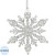 Новогоднее украшение на ёлку Снежинка (13x0.5x13 см)