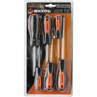 Набор отверток Вихрь НО (6 штук, 73/6/2/13)