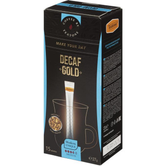 Кофе порционный растворимый Teatone декофеинизированный 15 стиков по 2 г