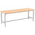 Скамья для раздевалок бук (ЛДСП, металл, 1200х350х450 мм)