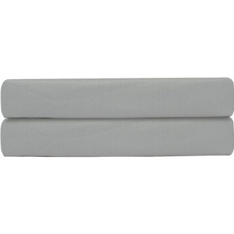 Простыня на резинке Tkano Essential 180х200х30 см сатиновая светло-серая