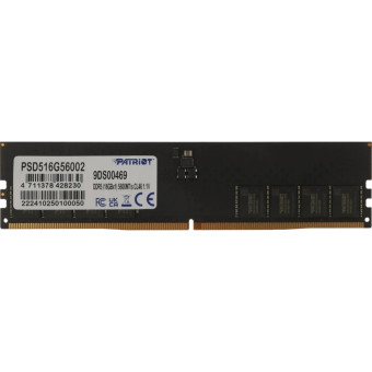 Модуль памяти Patriot Memory PSD516G56002 DDR5 16 ГБ