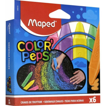 Мел цветной Maped Color'Peps (6 штук в упаковке)